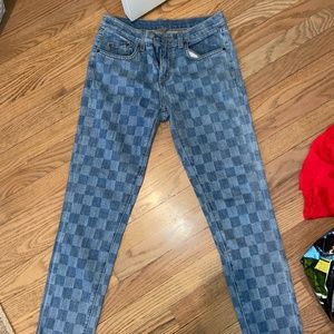 Checkered Carmar Jeans